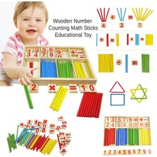 Sam Toys Ahşap Matematik Kutusu Çubuklu Set Dört Işlem Oyunu