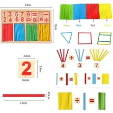 Sam Toys Ahşap Matematik Kutusu Çubuklu Set Dört Işlem Oyunu