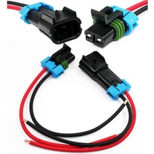 Humble 5'li Paket Metri-Pack 2 Pimli 30 Amp, 280 Serisi Konnektörler Çok Fonksiyonlu (Erkek - Dişi Pigtail 12GA) (Yurt Dışından)