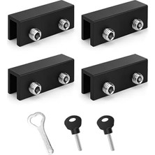 Humble Pencere Kilitleri, 4 Adet Kayar Ayarlanabilir Pencere Emniyet Kilitleri Dikey Pencereler ve Sürgülü Kapılar Için Mükemmel Garaj Kapısı (Yurt Dışından)