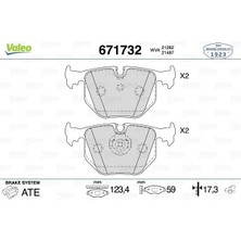 Fren Balatasi Arka Range Rover 02-09/bmw E53 E83 E46 - Valeo 671732