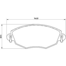 On Fren Dısk Balata  Ford Mondeo 01 - Mga 55631