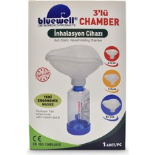 Bluewell 3'lü Aerochamber Inhalasyon Cihazı