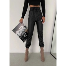 Moda Garden Deri Pantolon