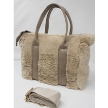 Çanta Evim The Bag Bqnjeur Peluş Çanta Tote Bag Peluş