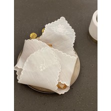 QBR Home Nakışlı Ekmek Örtüsü. Çiçek Desenli