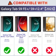 Fogy Samsung Galaxy Tab S9 Fe+Plus 12,4 Uymlu Ergonomik Tasarım ve Kolay Kullanım Zırh Tablet Kılıfı