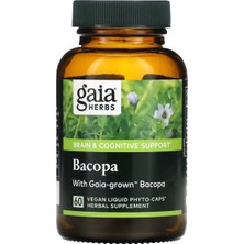 Gaia Herbs Organic Bacopa (Bacopa Monnieri) 60 Vegan Liquid Phyto-Kapsül Usa