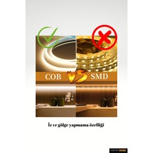 OEM Cob Şerit LED Ultra İnce 5 mm Kalınlık Neon Gibi Yanar