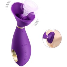 Love Glow Utımı Su Geçirmez Güçlü Titreşimli ve Emiş Güçlü Klitoris Uyarıcı 2 In 1 Masaj Vibratör