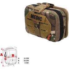 Mas Tactical Yatay Küçük Askeri Sağlık Çantası (Multicam)