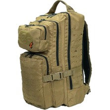 Mas Tactical Outdoor Sırt Çantası - 18 Litre (Kamp, Trekking, Dağcı, Avcı, Taktik Çanta) Tan Rengi