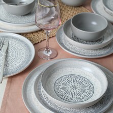 Keramika Stone Nordic Yemek Takımı 24 Parça 6 Kişilik 21426-27