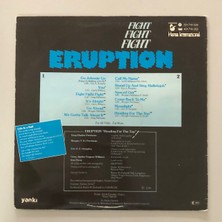 Eruption Fight Fight Fight Lp Plak (1980 Dönem Türk Baskı)