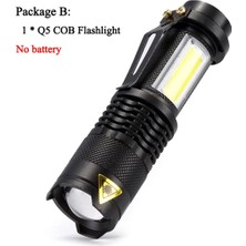 Pandoraplanet LED El Feneri 2000LM Q5 Mini LED El Feneri Torch AA/14500 Ayarlanabilir Zoom Odak Torch USB T6 Flaş Işığı 18650 Penlight (Yurt Dışından)