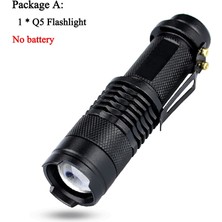 Pandoraplanet LED El Feneri 2000LM Q5 Mini LED El Feneri Torch AA/14500 Ayarlanabilir Zoom Odak Torch USB T6 Flaş Işığı 18650 Penlight (Yurt Dışından)