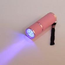 Pandoraplanet Mini El Feneri LED El Feneri Torch Linterna LED Mor Işık El Feneri Montajı - Pembe (Yurt Dışından)