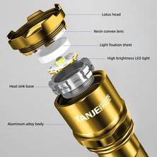 Pandoraplanet Mini LED El Fenerleri Yakınlaştırılabilir 3 Mod Alüminyum Alaşımlı Su Geçirmez Dış Mekan Çalışma Işığı (Yurt Dışından)