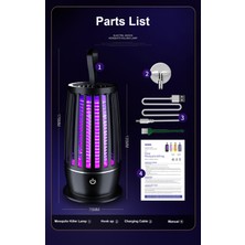 Pandoraplanet Elektrikli Sivrisinek Zapper Kovucu Lamba ve Aydınlatma Açık Kapalı Bahçe Uv LED Işık Sivrisinekler Böcek Aydınlatma (Yurt Dışından)