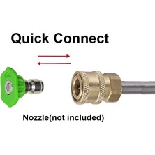 Pandoraplanet Xhhdqes Basınçlı Yıkama Uzatma Çubuğu, 17 Inç Paslanmaz Çelik 1/4 Inç Hızlı Bağlantılı Elektrikli Yıkama Memesi, 2 Parça (Yurt Dışından)