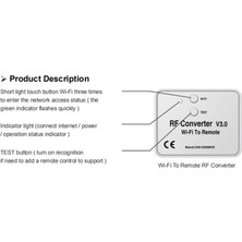 Gorgeous Ev Için Uzaktan Kumanda 240-930MHZ Yerine 2x Wifi - Rf Dönüştürücü (Yurt Dışından)