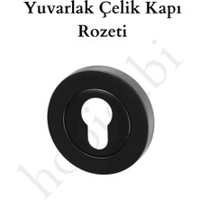 Hobidabi Eda Yuvarlak Çelik Kapı Rozeti