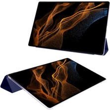 FUJİMAX Samsung Galaxy Tab S9 Plus 12.4 Kılıf Yatay Standlı Arka Sert P.c Güçlü Mıknatıslı Uyku Modlu Smart Cover Kılıf (Model SM-X810)