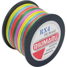 Rikimaru 0.35.-Mm Rx4-4 Katlı 1000.-METRE,26.5.-KG Çeker ,multicolour,çok Renkli Ip,örgü,ipek Misina