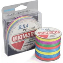 Rikimaru 0.35.-Mm Rx4-4 Katlı 1000.-METRE,26.5.-KG Çeker ,multicolour,çok Renkli Ip,örgü,ipek Misina