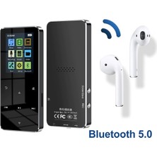 Bluetooth Lu Mp3-Mp4 Çalar Ses Kayıt Fm Radyolu Şarjlı Mp4 Player Dahili Hoparlör 8gb Hafızalı