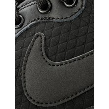 Nike Court Borough Mid Winter Leather Sneaker Hakiki Deri Bilekli Spor Ayakkabı Siyah