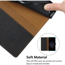 Yihang Boutique Xiaomi Redmi Note 8t Flip Cover Cüzdan Telefon Kılıfı ile Uyumlu, Kart Yuvalı ve Kickstand Fonksiyonlu (Yurt Dışından)