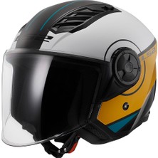 Ls2 Aırflow 2 Cover Siyah-Beyaz-Gold Kask