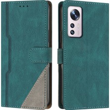 Yihang Boutique Xiaomi 12 Pro Flip Cover Cüzdan Telefon Kılıfı ile Uyumlu, Kart Yuvalı ve Kickstand Fonksiyonlu (Yurt Dışından)