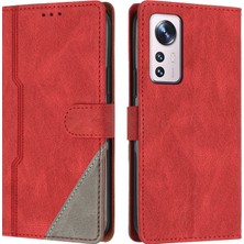 Yihang Boutique Xiaomi 12 Pro Flip Cover Cüzdan Telefon Kılıfı ile Uyumlu, Kart Yuvalı ve Kickstand Fonksiyonlu (Yurt Dışından)