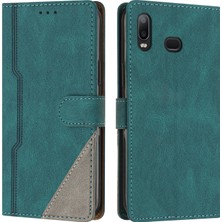 Yihang Boutique Samsung Galaxy A10S Flip Cover Cüzdan Telefon Kılıfı ile Uyumlu, Kart Yuvalı ve Kickstand Fonksiyonlu (Yurt Dışından)