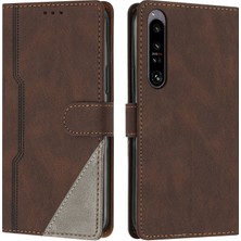 Yihang Boutique Sony Xperia 1 Iv Flip Cover Cüzdan Telefon Kılıfı ile Uyumlu, Kart Yuvalı ve Kickstand Fonksiyonlu (Yurt Dışından)