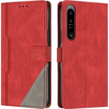 Yihang Boutique Sony Xperia 1 Iv Flip Cover Cüzdan Telefon Kılıfı ile Uyumlu, Kart Yuvalı ve Kickstand Fonksiyonlu (Yurt Dışından)