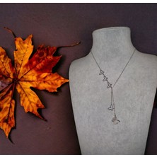 Hg.Aksesuar Kadın Kelebek Detaylı Çelik Kolye