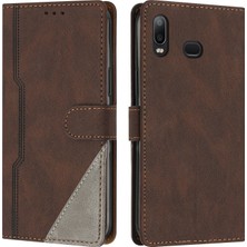 Yihang Boutique Samsung Galaxy A10S Flip Cover Cüzdan Telefon Kılıfı ile Uyumlu, Kart Yuvalı ve Kickstand Fonksiyonlu (Yurt Dışından)