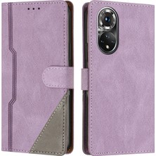 Yihang Boutique Honor 50 Pro Flip Cover Cüzdan Telefon Kılıfı ile Uyumlu, Kart Yuvalı ve Kickstand Fonksiyonlu (Yurt Dışından)