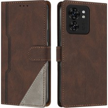 Yihang Boutique Motorola Edge 40 Flip Cover Cüzdan Telefon Kılıfı ile Uyumlu, Kart Yuvalı ve Kickstand Fonksiyonlu (Yurt Dışından)