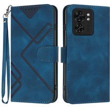 Yihang Boutique Durumda Motorola Moto Edge 40IÇIN Kılıf Kapaklı Cüzdan Pu Deri Manyetik Telefon Kılıfı Kart Yuvası Standlı (Yurt Dışından)