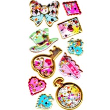 Limmy Sticker Kabartmalı Stiker Defter, Planlayıcı Etiket (PULLU-805) - 17X9 cm - Anahtar Saat Şans