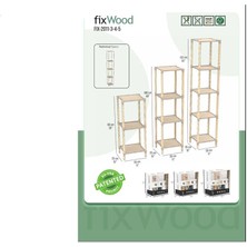Fix Wood Fıxwood FIX-2011-5 Çok Amaçlı 5 Katlı Raf