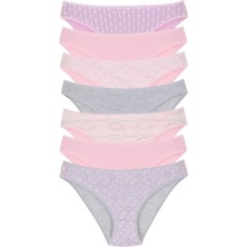 New Lilla 18001-3 Kadın 7'li Pinks Bikini Külot Paketi V7