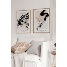 Artavessa 2 Parça Gerçek Ahşap Çerçeveli Tablo Seti