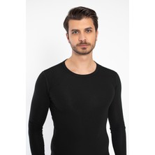 Saac Saac-Erkek Siyah Uzun Kol Termal Tek Üst ATLET-BADI-BODY-578