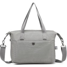 Smart Bags Nano Metalik Kumaş Kadın Omuz Çantası BC 3127 - Koyu Gri