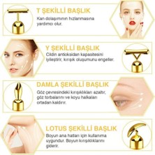 Kohlemann Gold Massager Titreşimli Yüz Masaj Aleti Seti